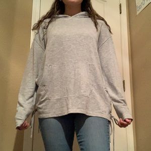 Long sleeve hooded shirt